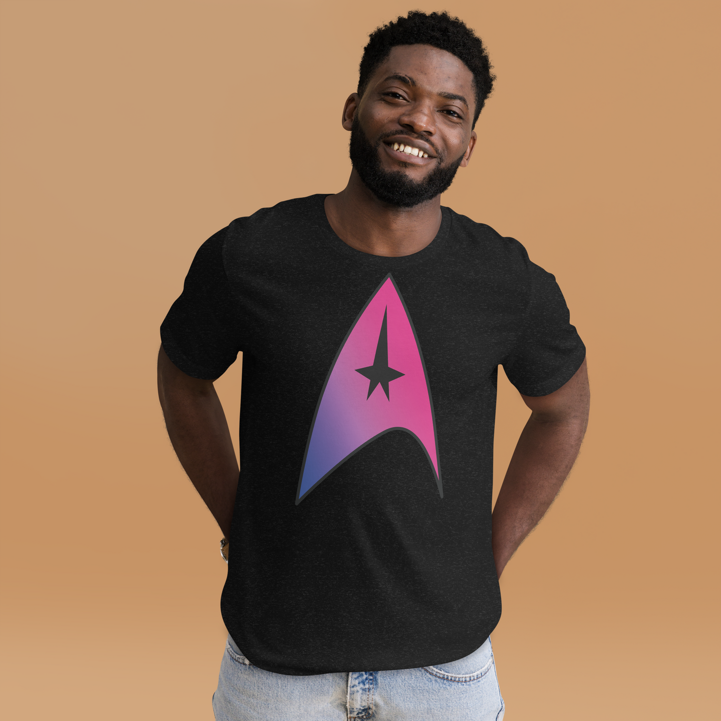 Starfleet Insignia - Bisexual Pride Unisex t-shirt