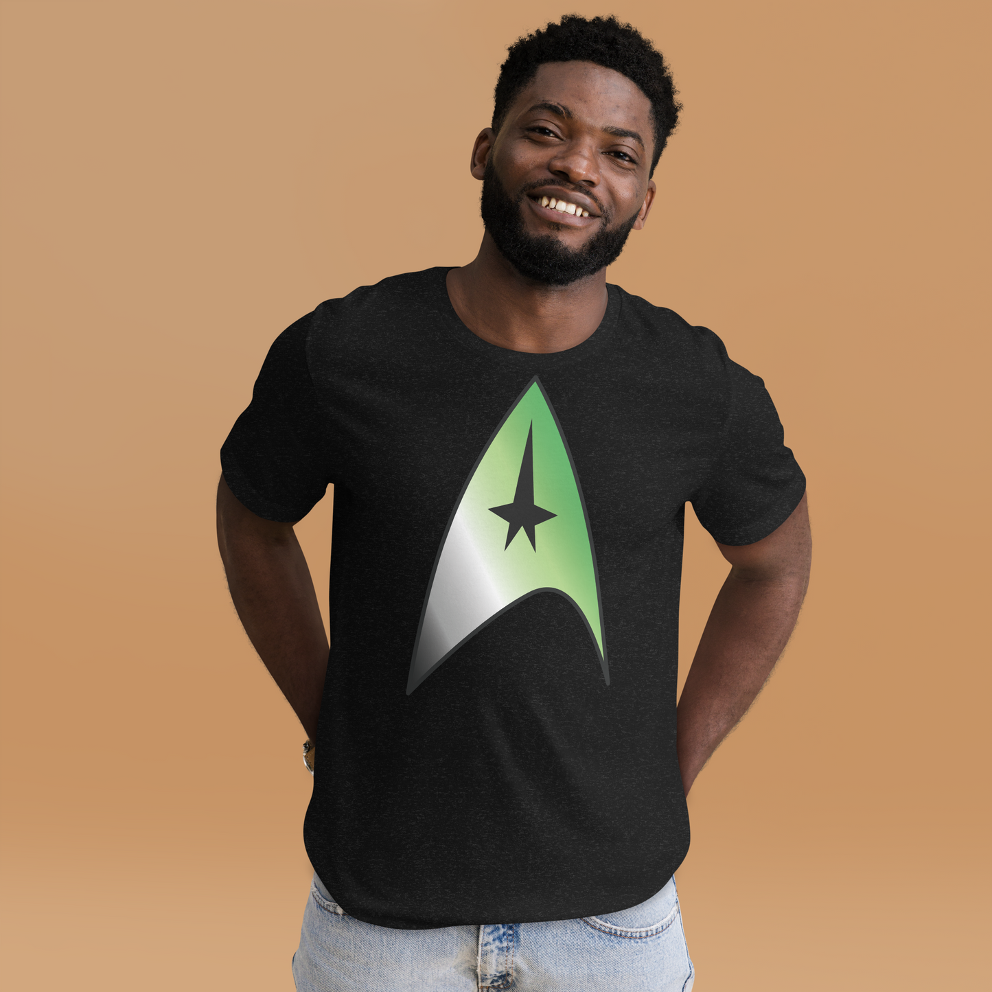 Starfleet Insignia - Aromantic Pride Unisex t-shirt