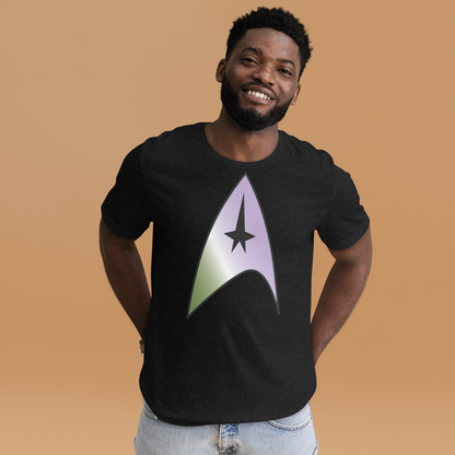 Starfleet Insignia - Genderqueer Pride Unisex t-shirt