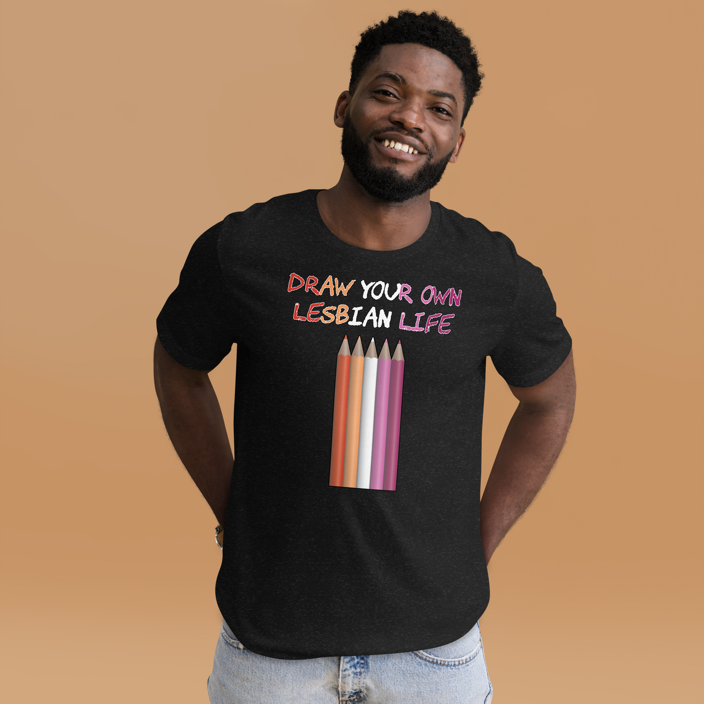 Draw Your Own Lesbian Life Unisex t-shirt