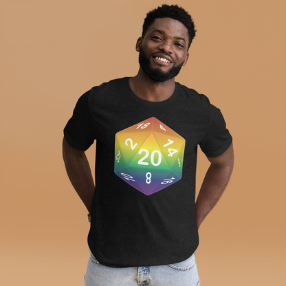 Pride Dice - Rainbow Unisex t-shirt