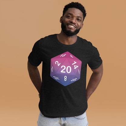 Pride Dice - Bisexual Unisex t-shirt