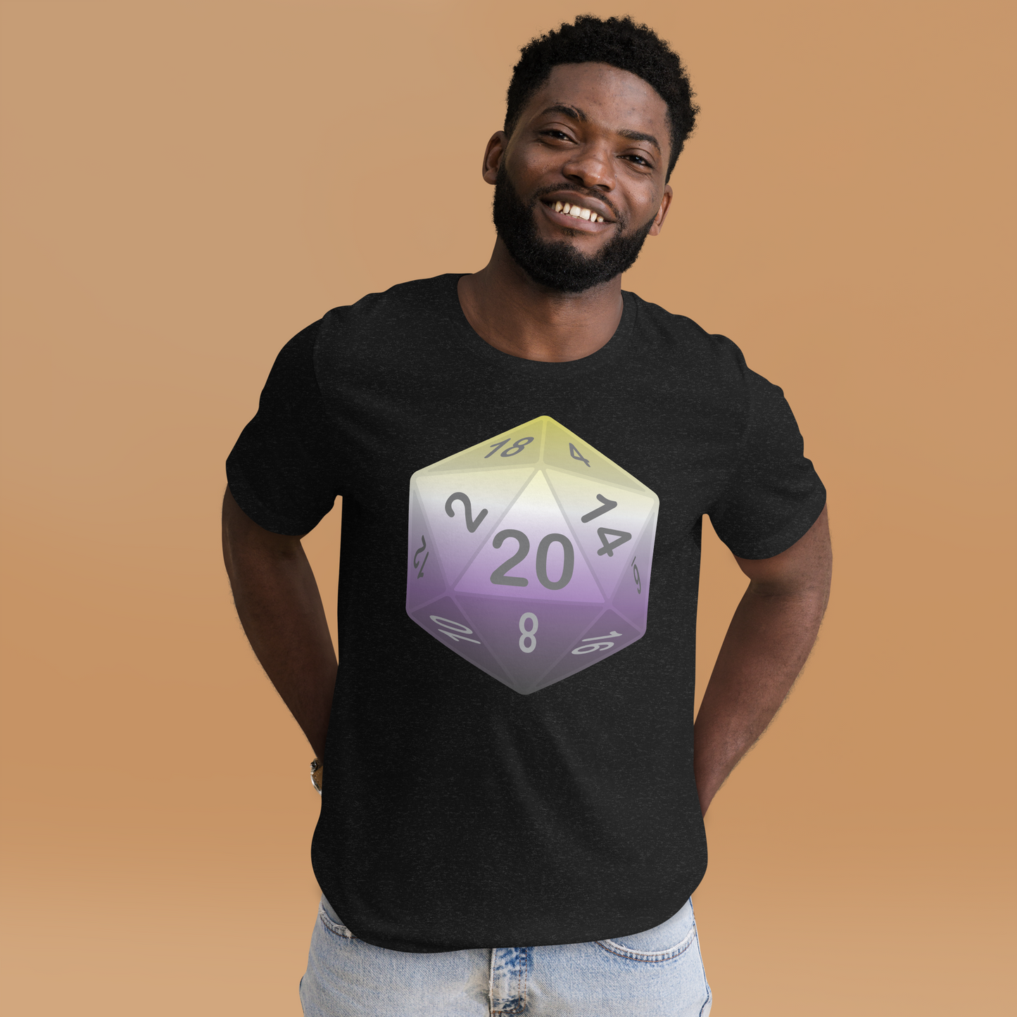 Pride Dice - Non-binary Unisex t-shirt