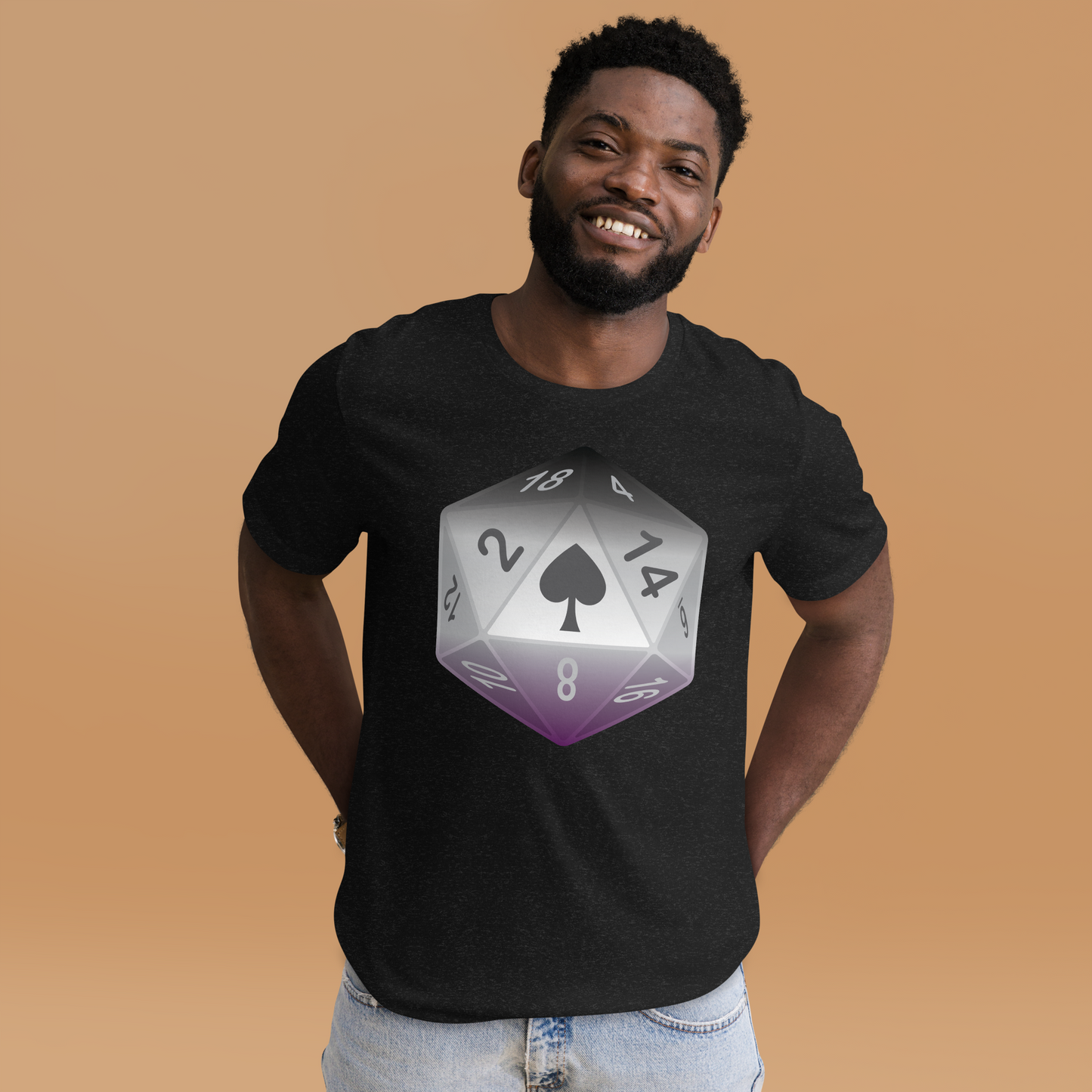 Pride Dice - Asexual Unisex t-shirt