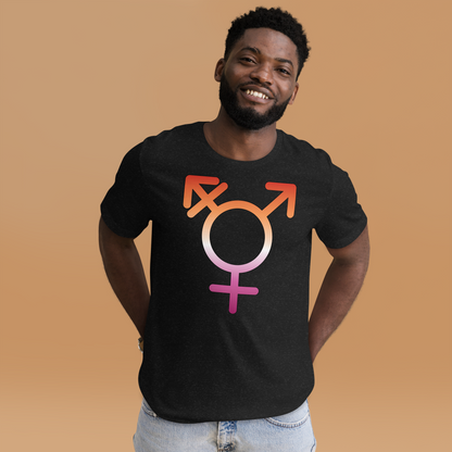 Transgender Symbol - Lesbian Pride Unisex t-shirt