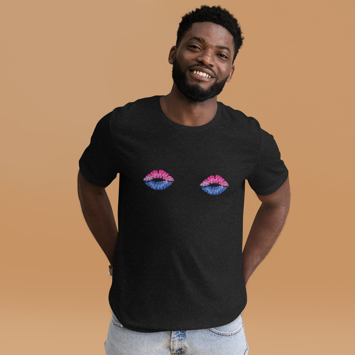 Bi Boob Kisses Unisex t-shirt