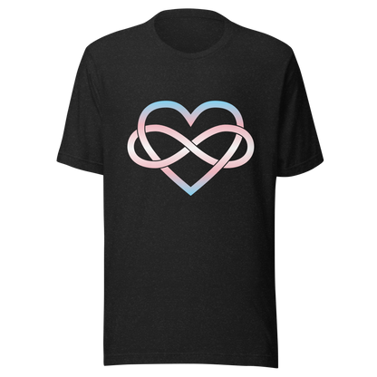 Polyamory Infinity Heart - Trans Unisex t-shirt