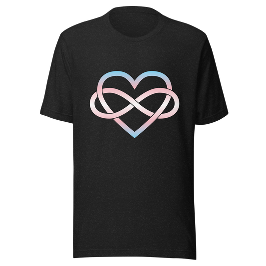 Polyamory Infinity Heart - Trans Unisex t-shirt