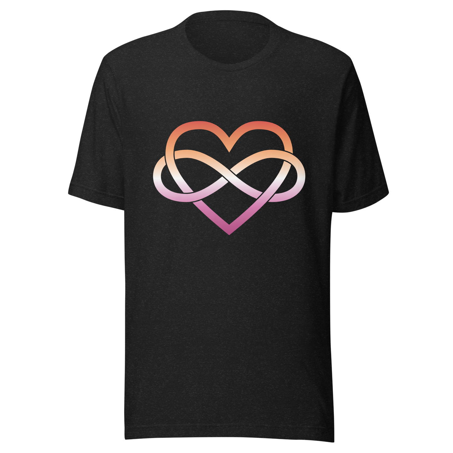 Polyamory Infinity Heart - Lesbian Unisex t-shirt