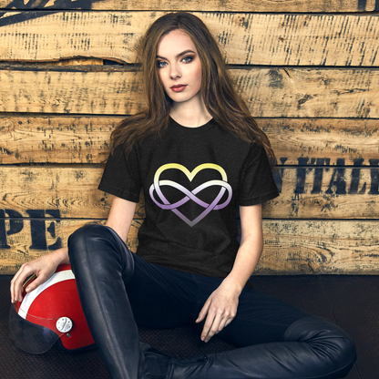 Polyamory Infinity Heart - Non-binary Unisex t-shirt