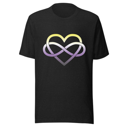 Polyamory Infinity Heart - Non-binary Unisex t-shirt