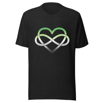 Polyamory Infinity Heart - Aromantic Unisex t-shirt