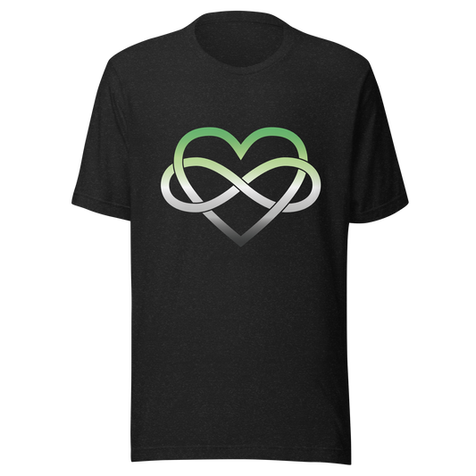 Polyamory Infinity Heart - Aromantic Unisex t-shirt