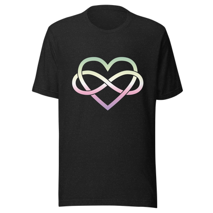 Polyamory Infinity Heart - Genderfae Unisex t-shirt