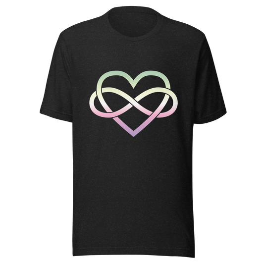 Polyamory Infinity Heart - Genderfae Unisex t-shirt