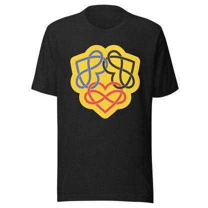 Poly Infinity Hearts Interlocked Unisex t-shirt