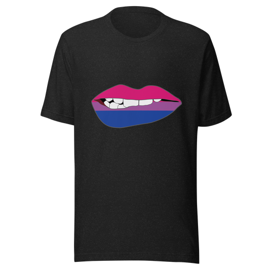 Biting Lips - Bisexual Flag Unisex t-shirt