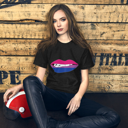 Biting Lips - Bisexual Flag Unisex t-shirt