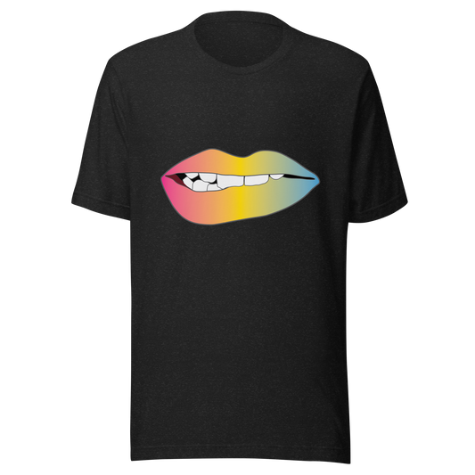 Biting Lips - Pansexual Pride - Gradient Unisex t-shirt