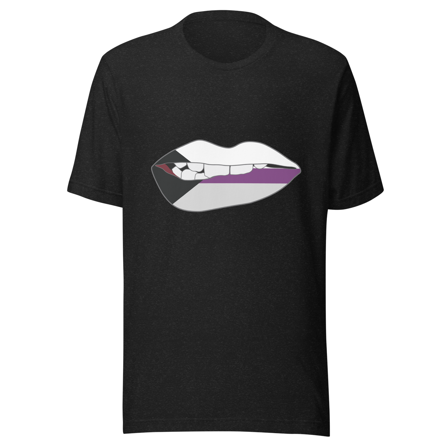 Biting Lips - Demisexual Flag Unisex t-shirt