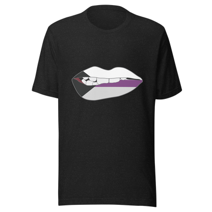 Biting Lips - Demisexual Flag Unisex t-shirt