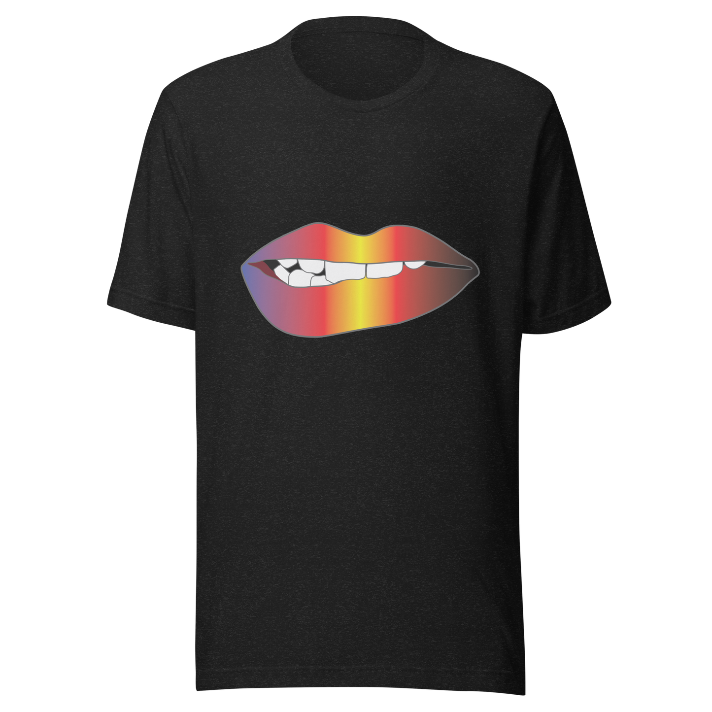 Biting Lips - Polyamory Pride - Gradient Unisex t-shirt