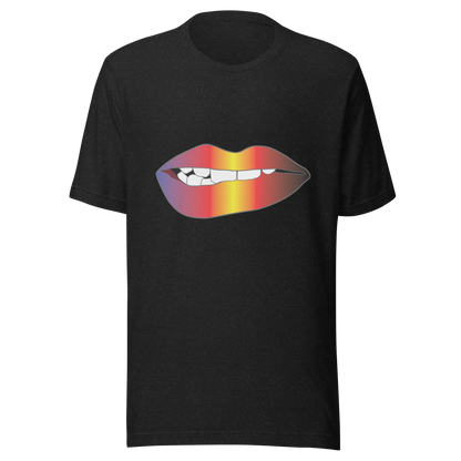 Biting Lips - Polyamory Pride - Gradient Unisex t-shirt