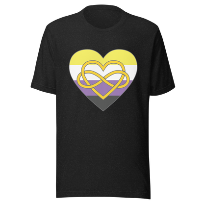 Polyamory Infinity Heart Non-binary Pride Unisex t-shirt