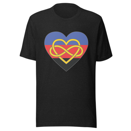 Polyamory Infinity Heart Pride Unisex t-shirt