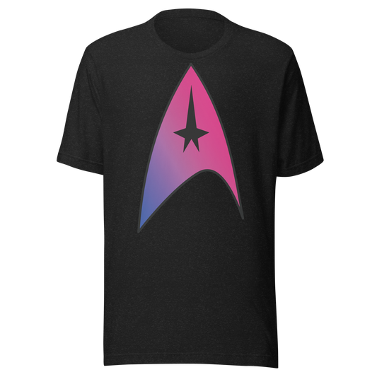 Starfleet Insignia - Bisexual Pride Unisex t-shirt