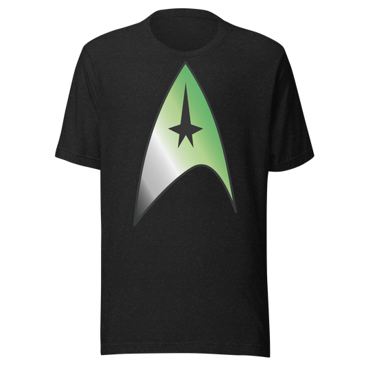 Starfleet Insignia - Aromantic Pride Unisex t-shirt