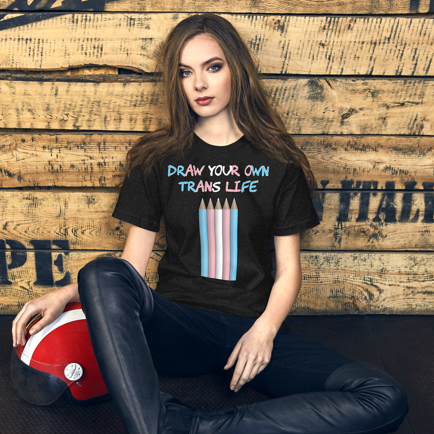 Draw Your Own Trans Life Unisex t-shirt