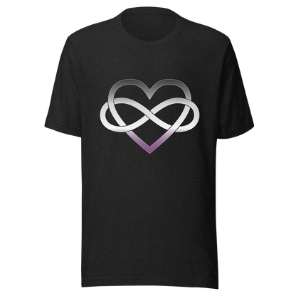 Polyamory Infinity Heart - Asexual/Demisexual Unisex t-shirt