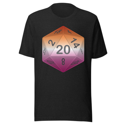 Pride Dice - Lesbian Unisex t-shirt