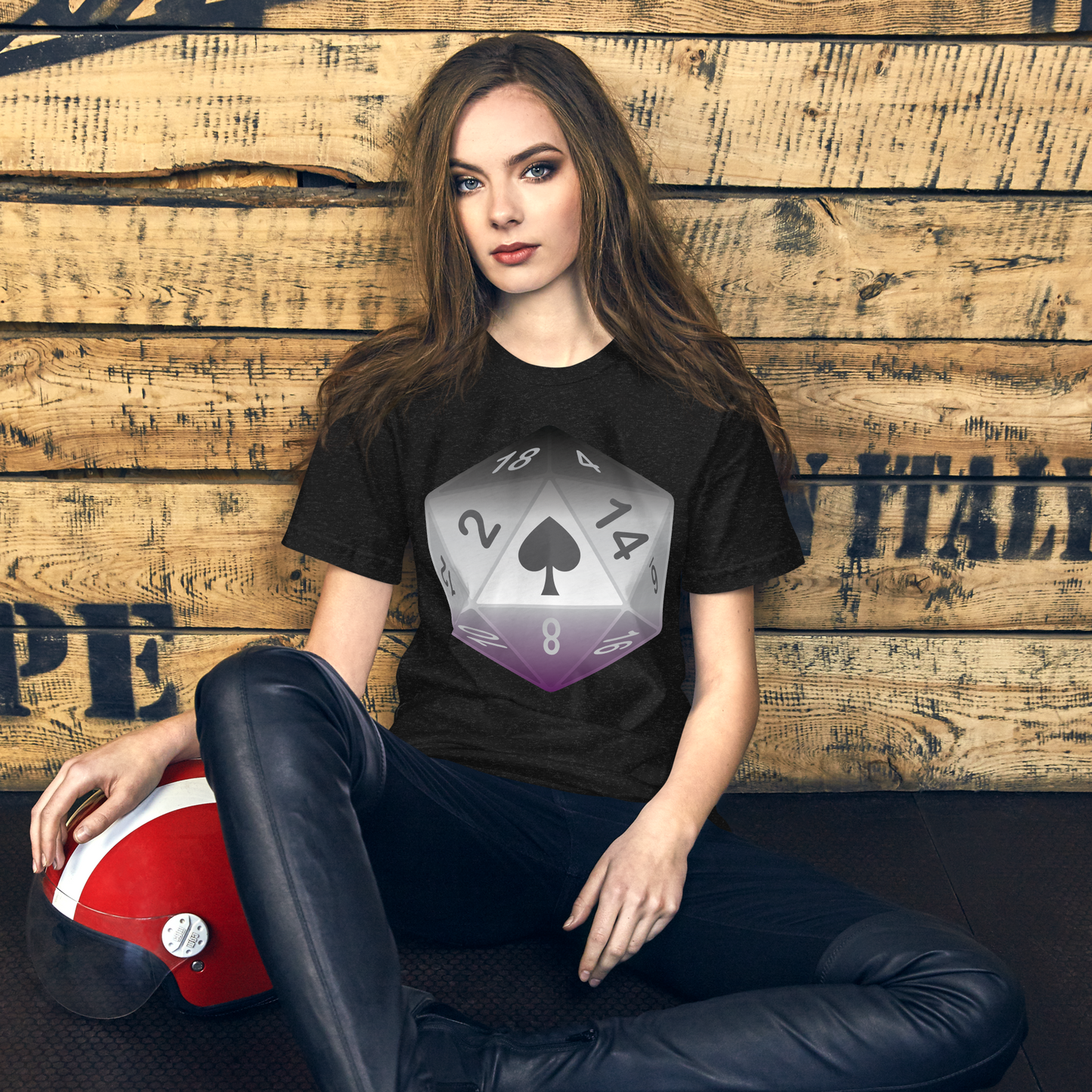 Pride Dice - Asexual Unisex t-shirt