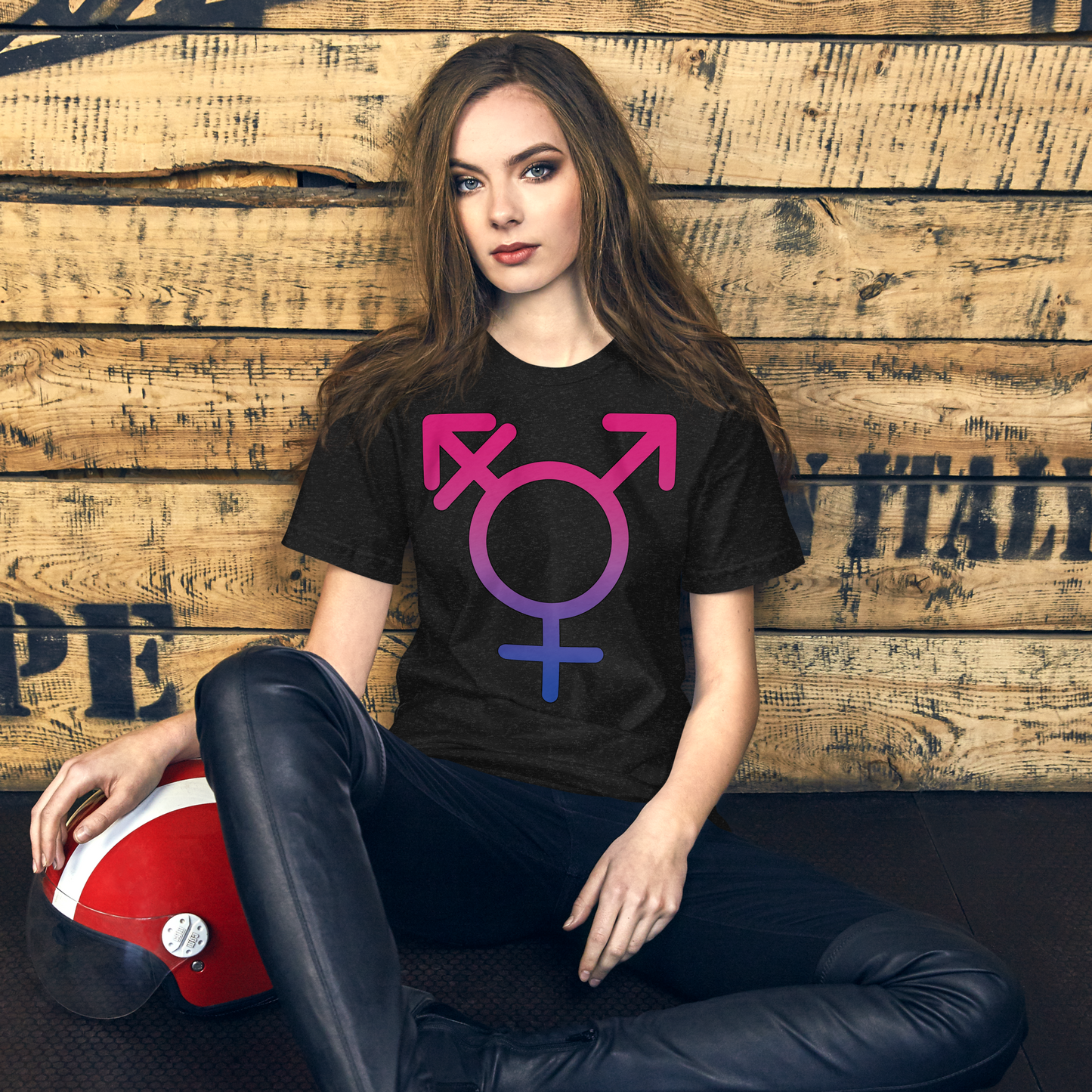 Transgender Symbol - Bisexual Pride Unisex t-shirt