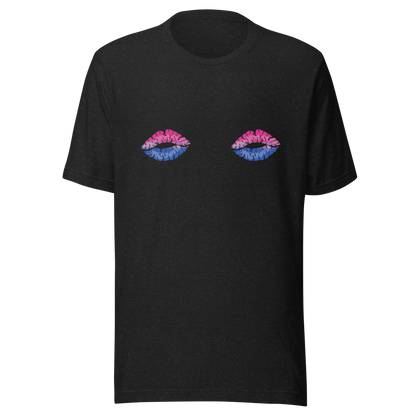 Bi Boob Kisses Unisex t-shirt