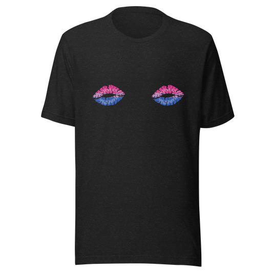 Bi Boob Kisses Unisex t-shirt