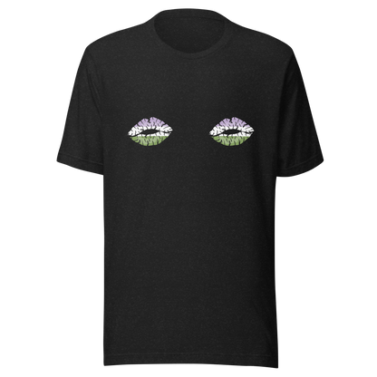 Genderqueer Boob Kisses Unisex t-shirt