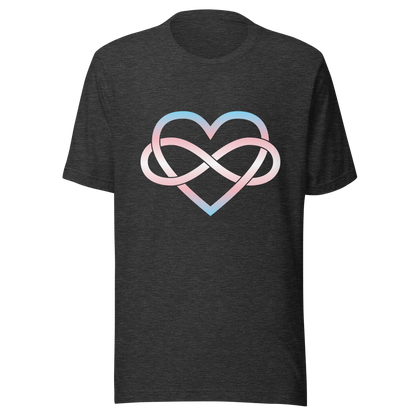 Polyamory Infinity Heart - Trans Unisex t-shirt