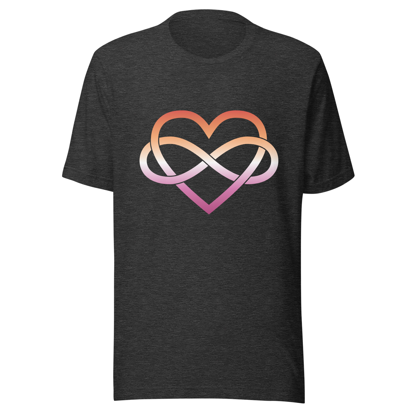 Polyamory Infinity Heart - Lesbian Unisex t-shirt