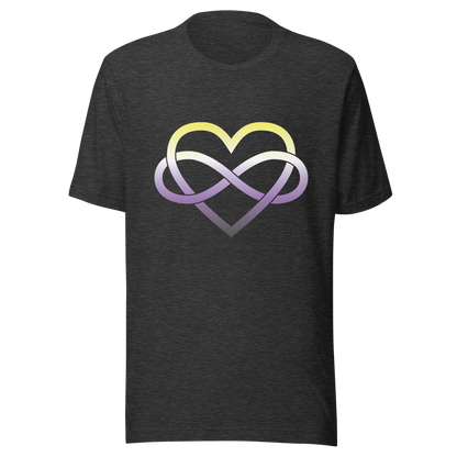 Polyamory Infinity Heart - Non-binary Unisex t-shirt