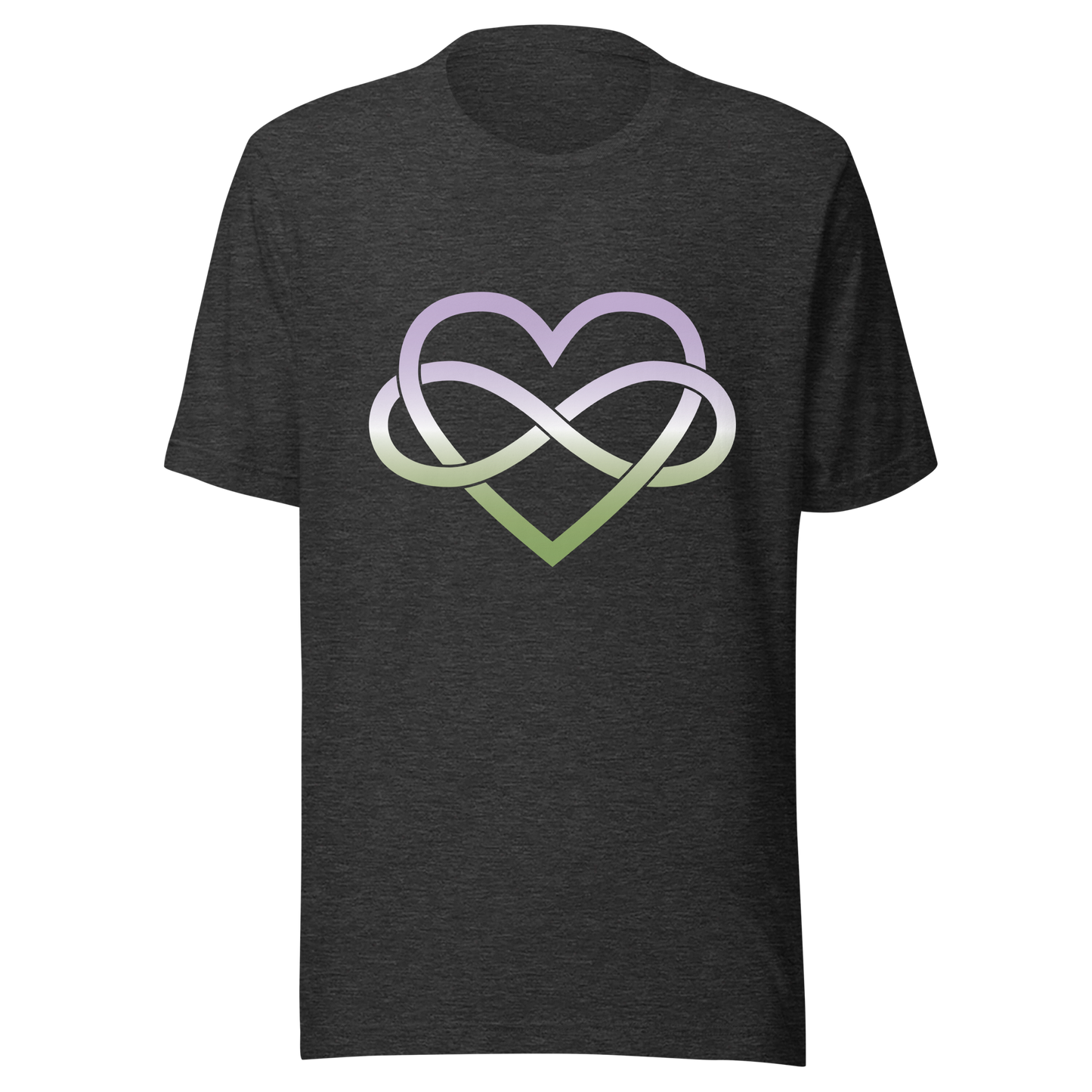 Polyamory Infinity Heart - Genderqueer Unisex t-shirt