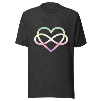 Polyamory Infinity Heart - Genderfae Unisex t-shirt