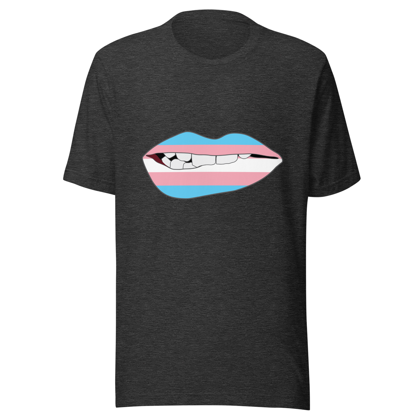 Biting Lips - Transgender Flag Unisex t-shirt