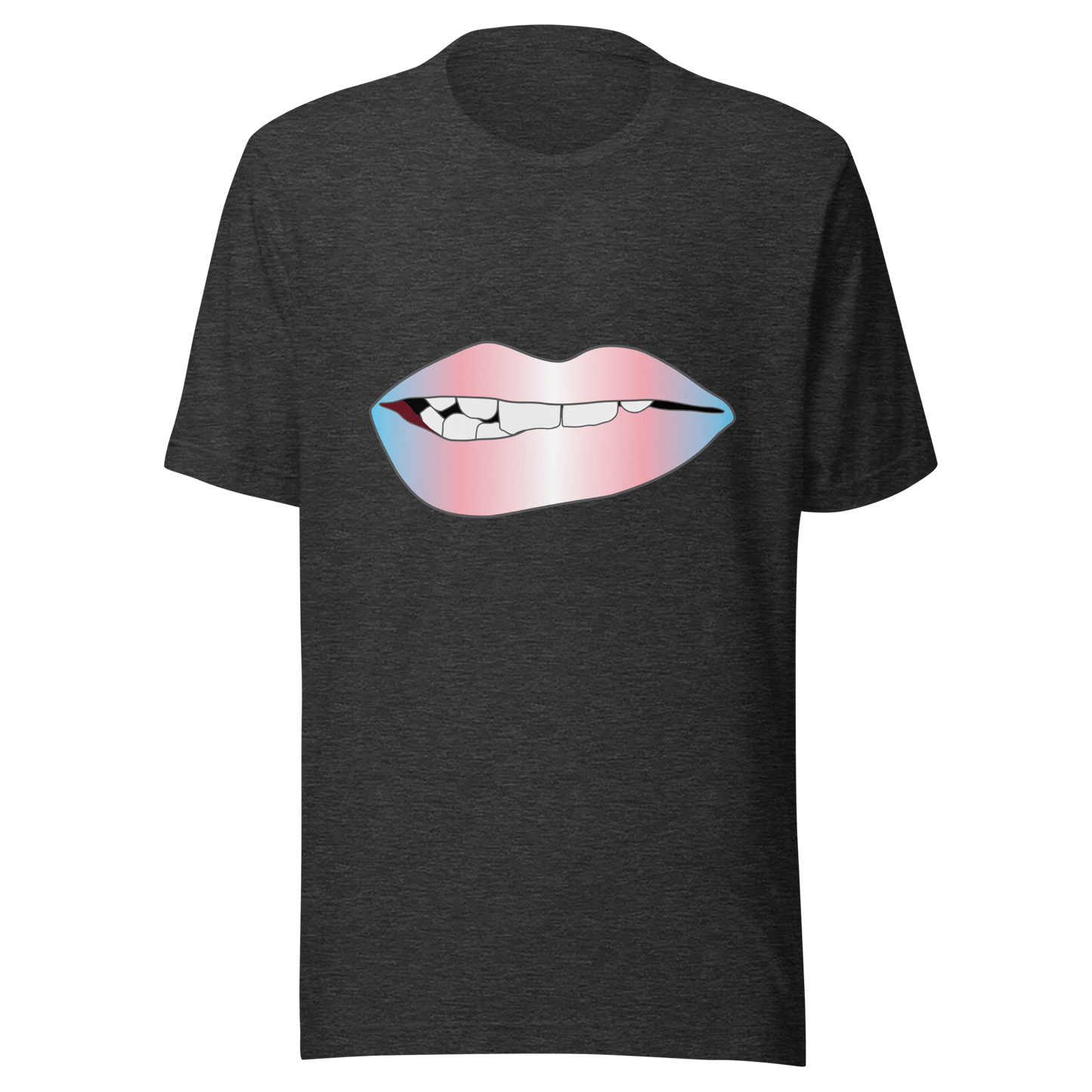 Biting Lips - Transgender Pride - Gradient Unisex t-shirt