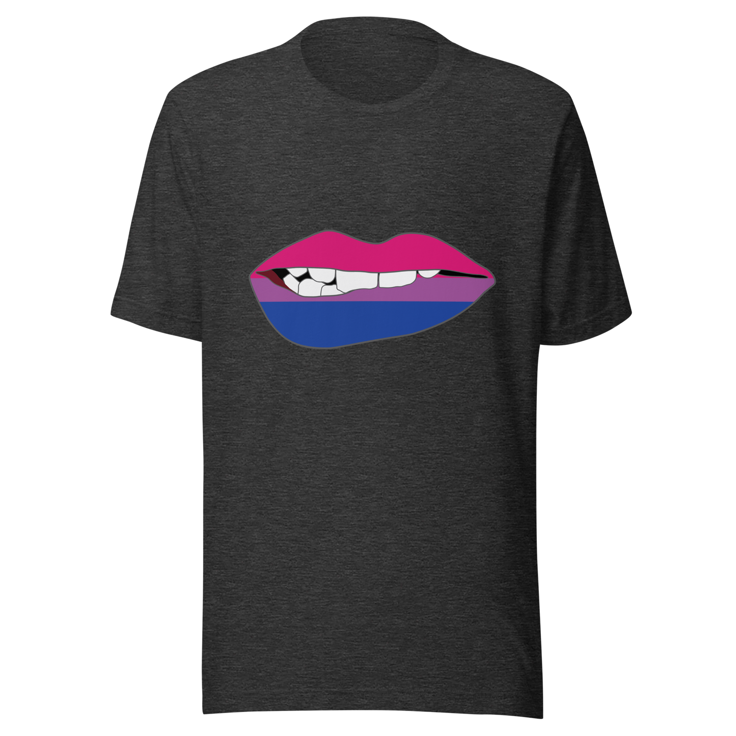 Biting Lips - Bisexual Flag Unisex t-shirt