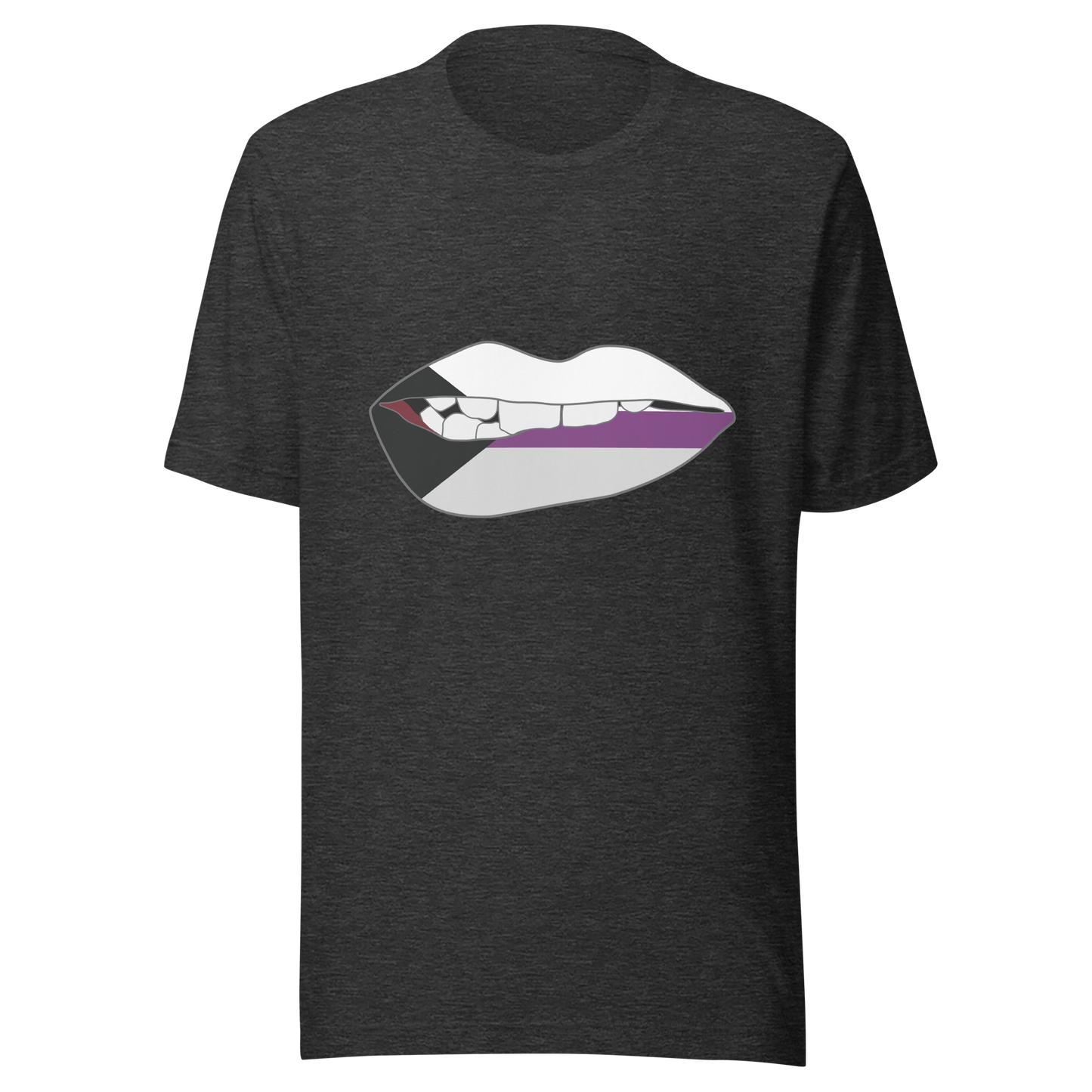 Biting Lips - Demisexual Flag Unisex t-shirt