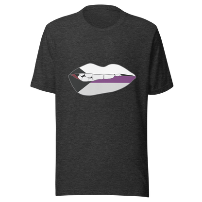 Biting Lips - Demisexual Flag Unisex t-shirt