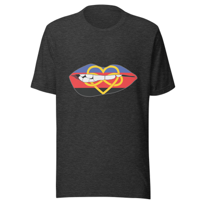 Biting Lips - Polyamory Flag Unisex t-shirt